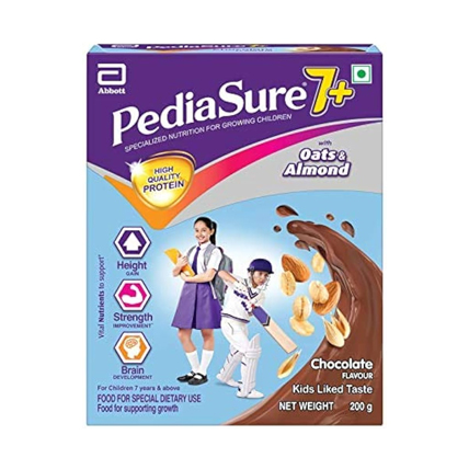 PediaSure Health Drink Premium  Oats And Almond Chocolate Flavour 7 Plus Year